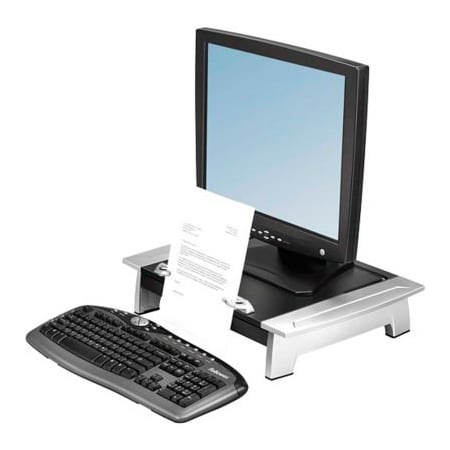 Fellowes Fellowes  Office Suites Standard Monitor Riser Plus, Black/Silver 8036601